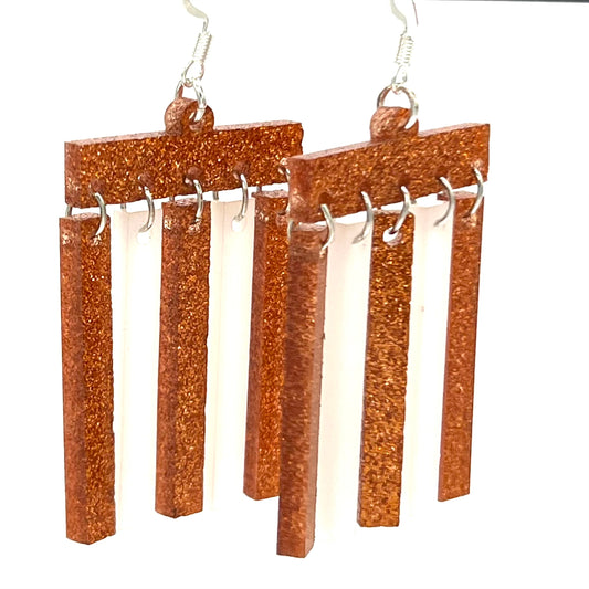 Sparkle acrylic dangles. Want different colors?  Just let us know.