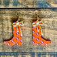 Football Cowboy Boots - Earrings