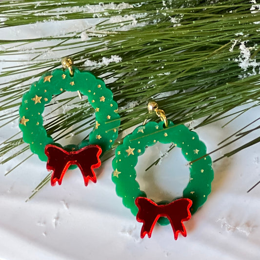 Wreath with Red Bow