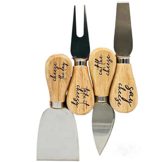Engraved Cheese Knives