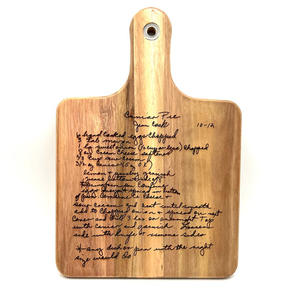 Custom Engraved Recipe Board