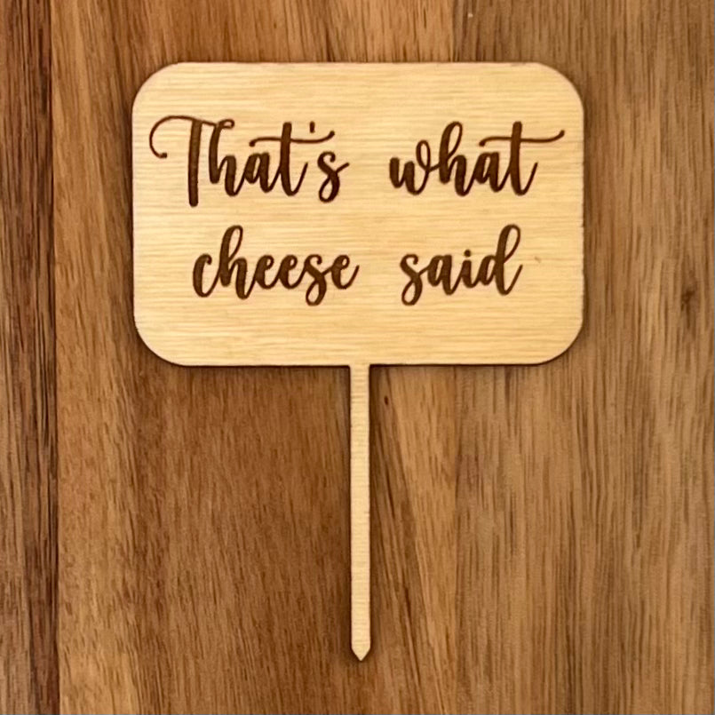 Funny Carcuterie Cheese Markers